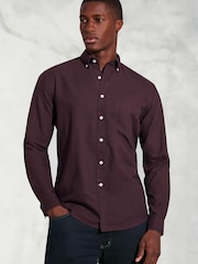 Brook Taverner Purple Oxford Cotton Shirt - Image 1 of 6