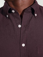 Brook Taverner Purple Oxford Cotton Shirt - Image 3 of 6