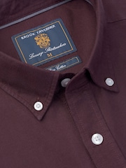 Brook Taverner Purple Oxford Cotton Shirt - Image 5 of 6