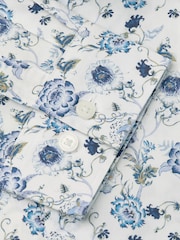 Brook Taverner White Ornate Floral Print Cotton Shirt - Image 5 of 5