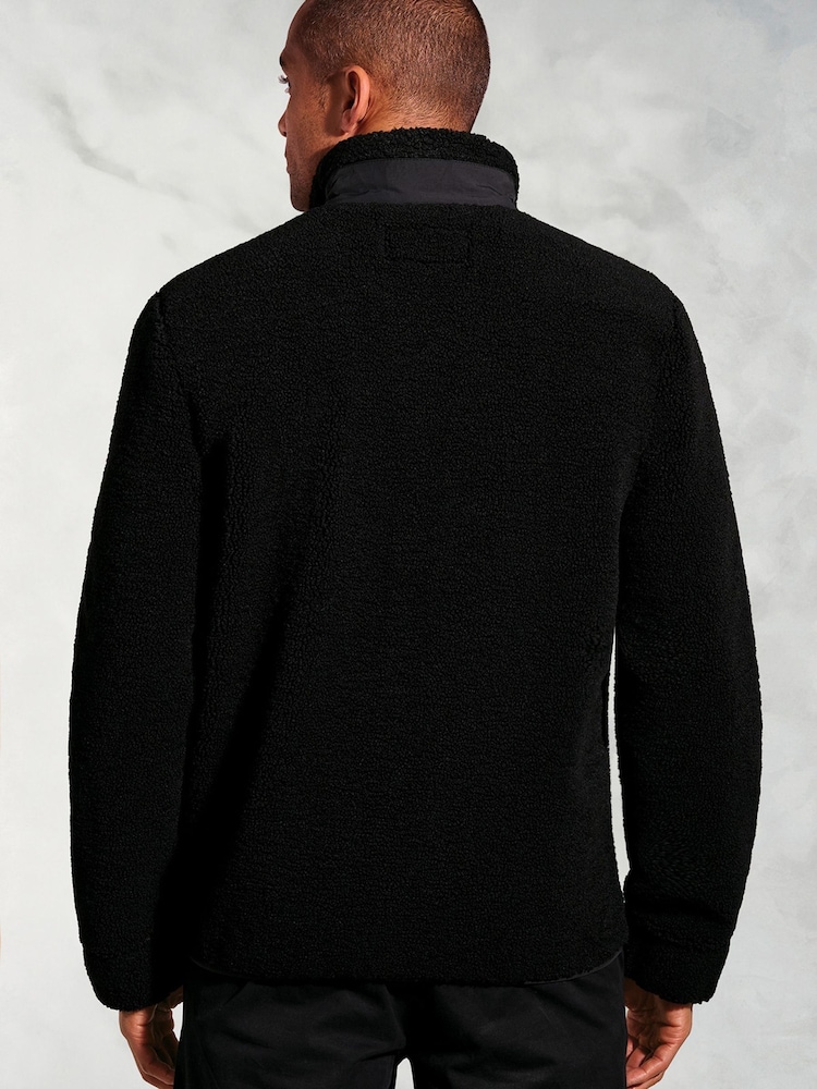 Brook Taverner Black Zip Through Borg Fleece - Image 3 of 3 Brook Taverner Black Zip Through Borg Fleece - Image 3 of 3
