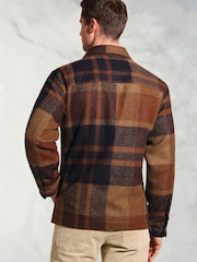 Brook Taverner Brown Rustic Check Overshirt - Image 2 of 5