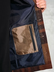 Brook Taverner Brown Rustic Check Overshirt - Image 5 of 5