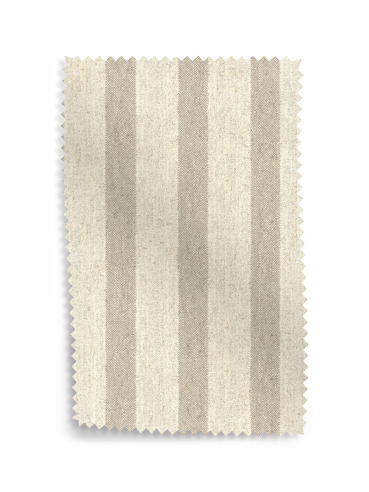 Laura Ashley Natural Kinsham Stripe Upholstery Swatch - Image 1 of 1