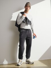 YPB Abercrombie & Fitch Grey Neo KNIT MAX Cinched Bottom Joggers - Image 1 of 9