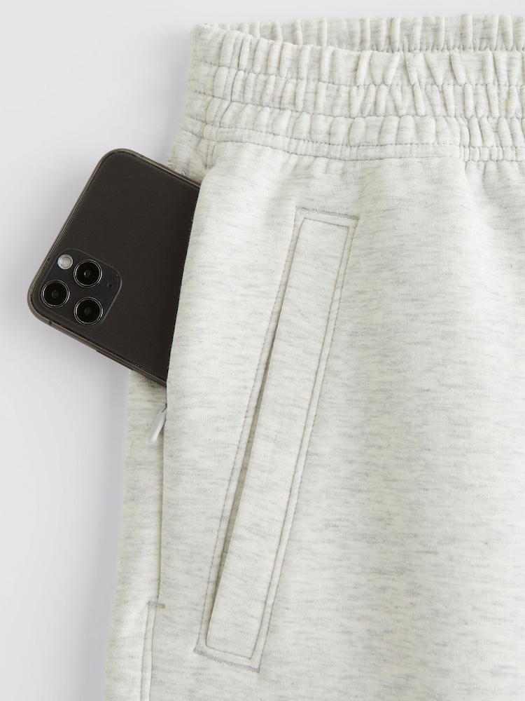 YPB Abercrombie & Fitch Ash Grey Neo KNIT MAX Cinched Bottom Joggers - Image 2 of 3