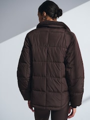 YPB Abercrombie & Fitch Brown Puffer Jacket - Image 4 of 7