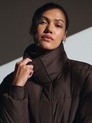 YPB Abercrombie & Fitch Brown Puffer Jacket - Image 5 of 7