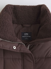 YPB Abercrombie & Fitch Brown Puffer Jacket - Image 6 of 7