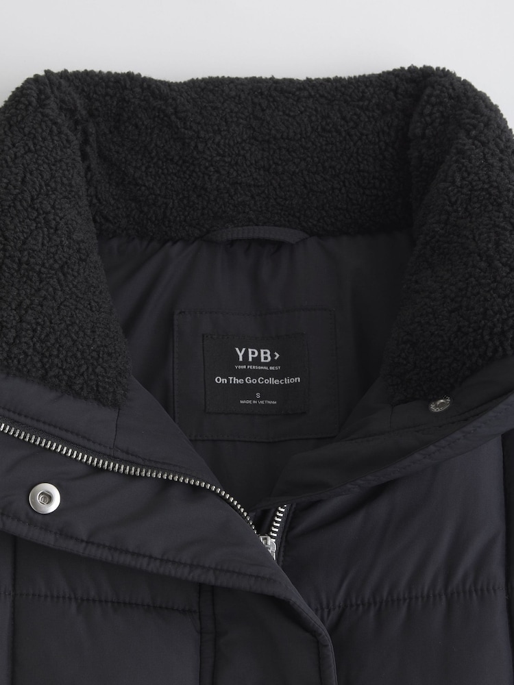 YPB Abercrombie & Fitch Black Mini Puffer Jacket - Image 7 of 7