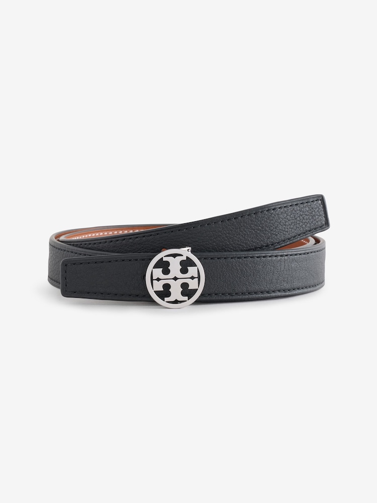 Tory Burch Black 1" Miller Reversible Belt - Image 1 of 1