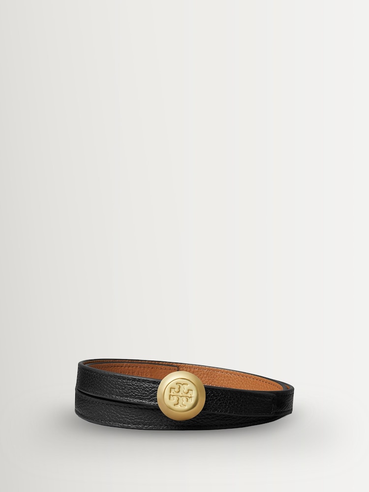 Tory Burch Black Romy Reversible Belt - Image 1 of 4