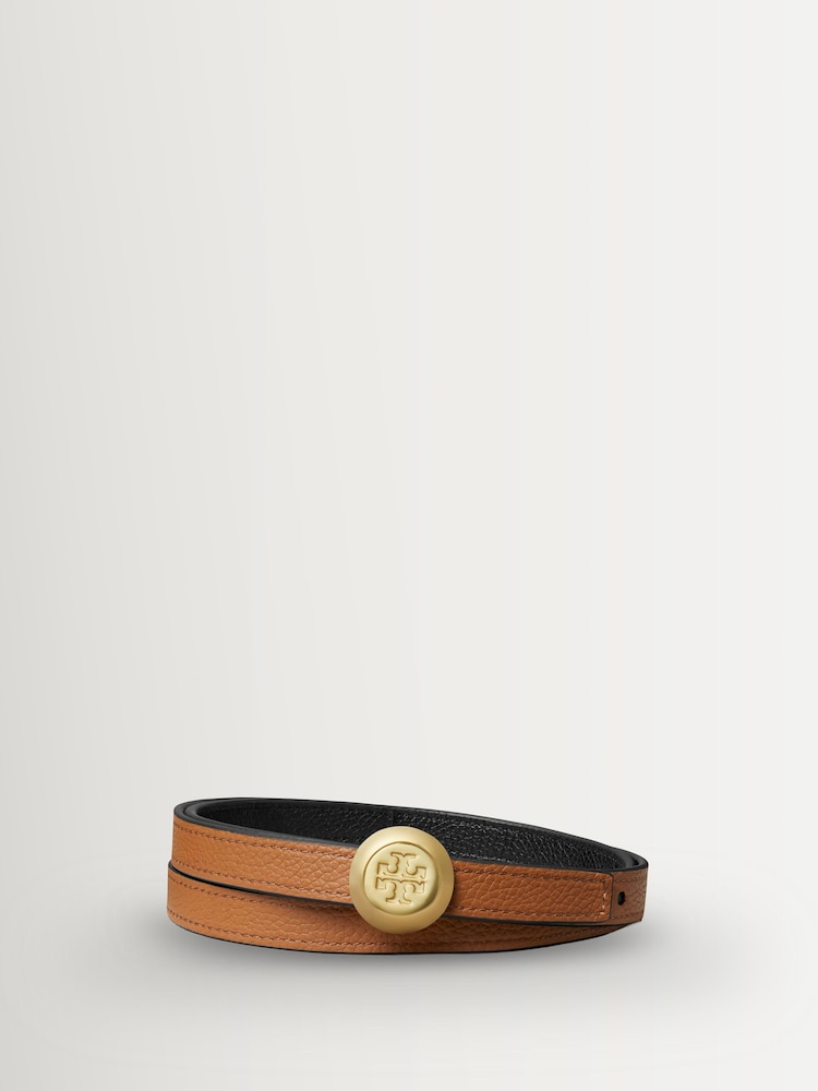 Tory Burch Black Romy Reversible Belt - Image 2 of 4