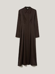 Jigsaw Brown Relaxed Drape Shirt Dress - Image 6 of 6