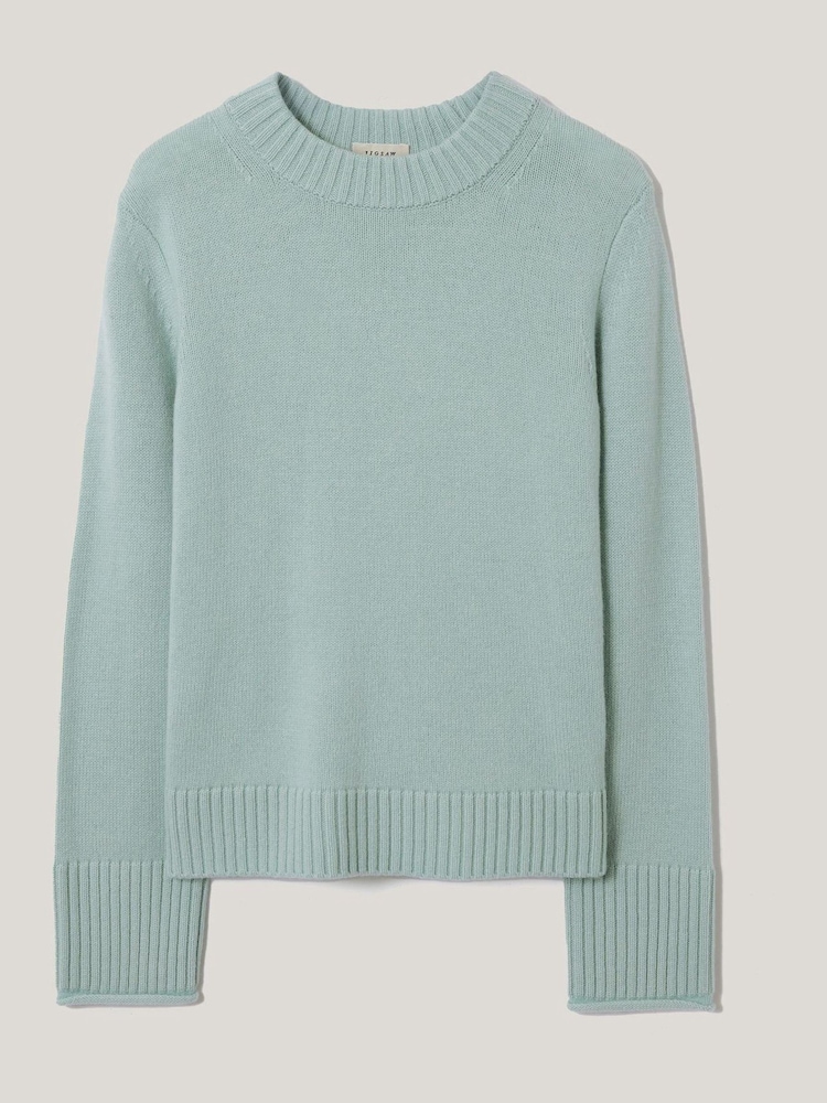 Jigsaw Blue Wool Cashmere Blend Jumper - Image 1 of 1
