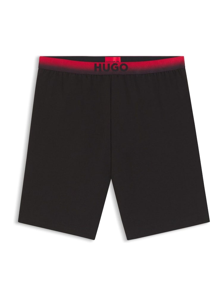 HUGO Black Gradient Band Shorts - Image 1 of 2 HUGO Black Gradient Band Shorts - Image 1 of 2