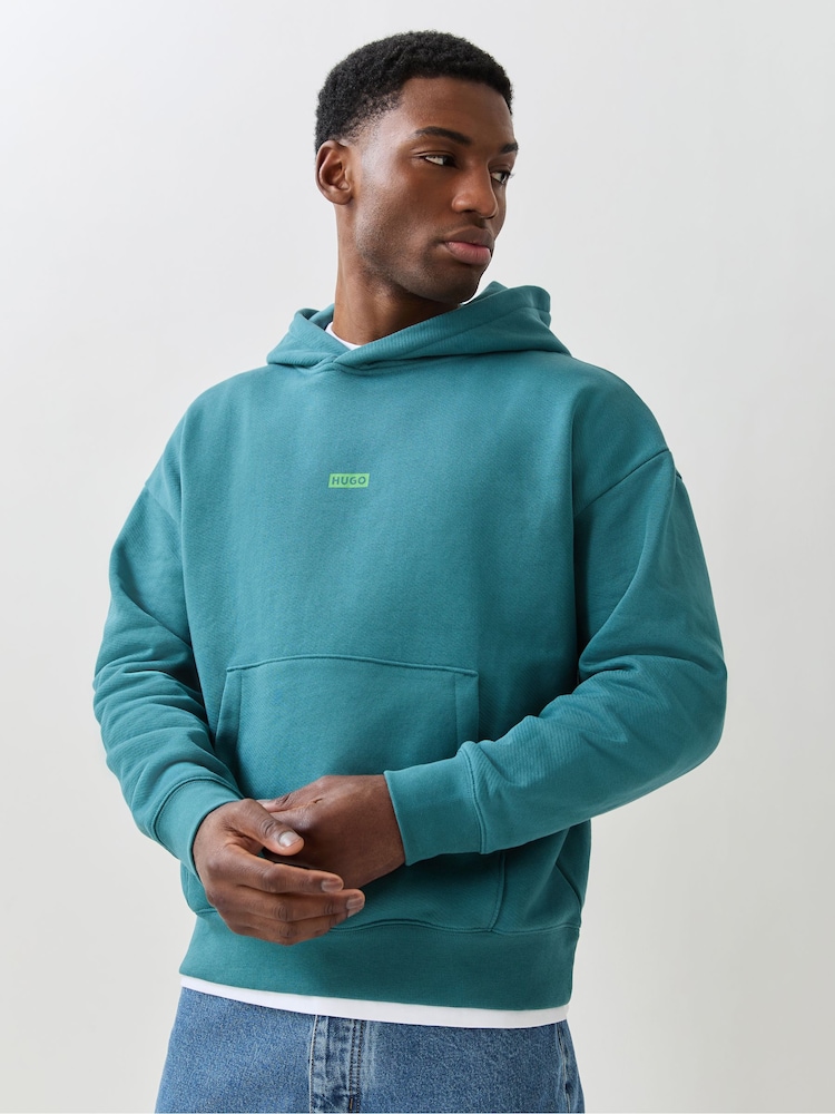 HUGO Blue Back Graphic Hoodie - Image 2 of 6 HUGO Blue Back Graphic Hoodie - Image 2 of 6