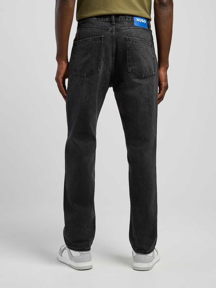 HUGO Black Jonah Straight Fit Denim Jeans - Image 2 of 4 HUGO Black Jonah Straight Fit Denim Jeans - Image 2 of 4