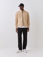 טבעי - HUGO עליונית עם רוכסן לכל האורך - תמונה 3 מתוך 8