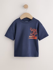 Orange Dancing Chillies Short Sleeve Back Print T-Shirt (3mths-7yrs) - Image 1 of 4