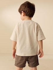 White Neutral Diggers Short Sleeve Appliqué T-Shirt (3mths-7yrs) - Image 3 of 8