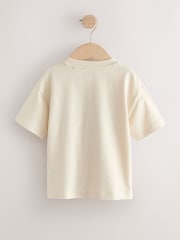 White Neutral Diggers Short Sleeve Appliqué T-Shirt (3mths-7yrs) - Image 6 of 8
