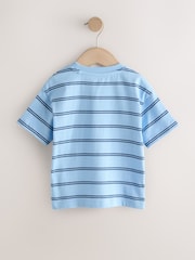 Blue Stripe Sealife Boat Short Sleeve Interactive T-Shirt (3mths-7yrs) - Image 7 of 9