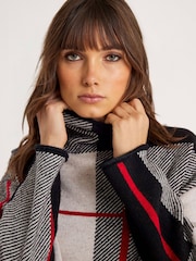 River Island Black Check High Neck Jumper - Image 4 of 4