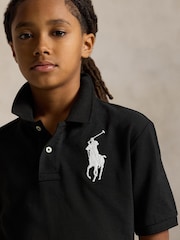 Itim - Polo Ralph Lauren Pony Varsity Polo Shirt - Larawan 3 ng 5