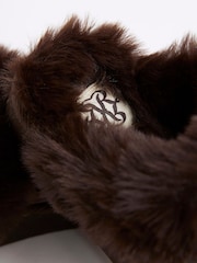 River Island Brown Whipstitch Tassle Slippers - Image 6 of 6
