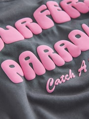 Charcoal Grey Surfers Paradise Short Sleeve Back Print T-Shirt and Shorts Set (3mths-7yrs) - Image 10 of 10