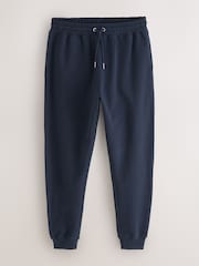 Navy Blue Lightweight Jersey Slim Fit Joggers - Image 6 of 8