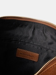 Accessorize Brown Leather Fringe Scoop Shoulder Bag - Image 3 of 3