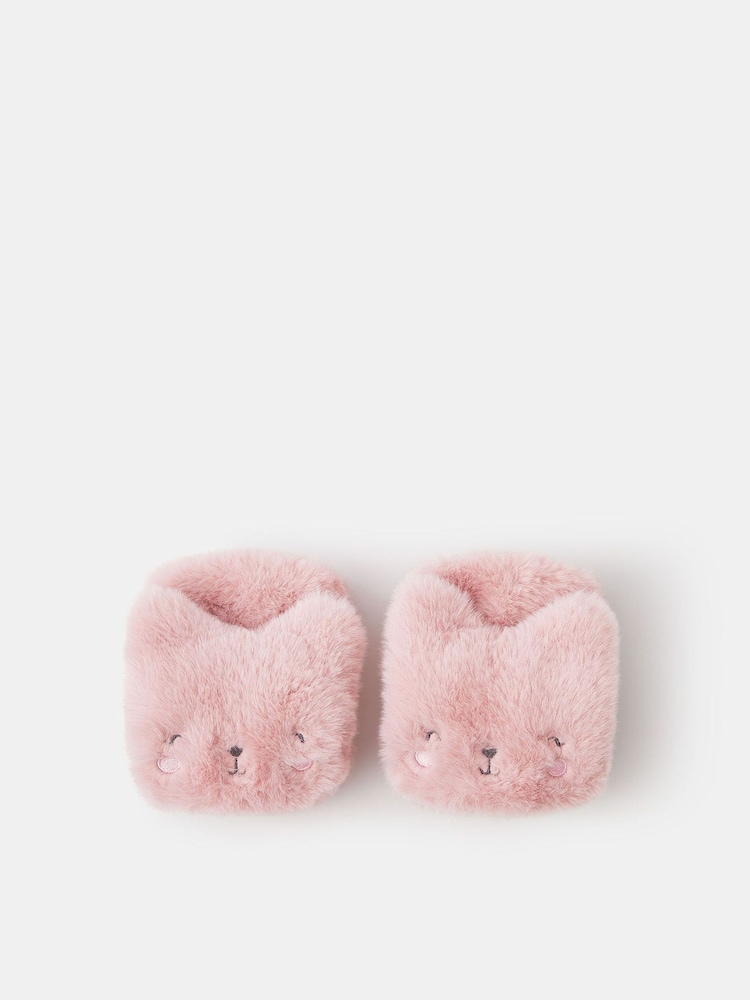 Angels By Accessorize Pink Girls Fluffy Cat Mittens - Image 1 of 2 Angels By Accessorize Pink Girls Fluffy Cat Mittens - Image 1 of 2