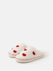Accessorize Heart Teddy Mule Slippers - Imagen 3 de 4