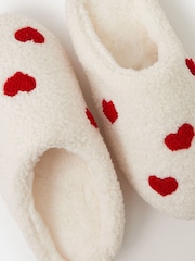 Accessorize Heart Teddy Mule Slippers - Imagen 4 de 4