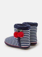 Pantuflas estilo botas con diseño de rayas con cerezas de Accessorize - Imagen 3 de 3