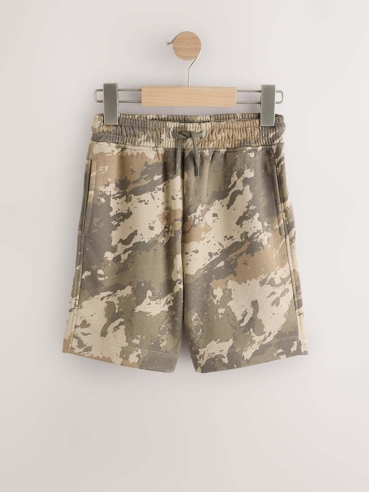 Neutral Camo Regular Fit Basic Shorts (3-16yrs) - Image 1 of 4