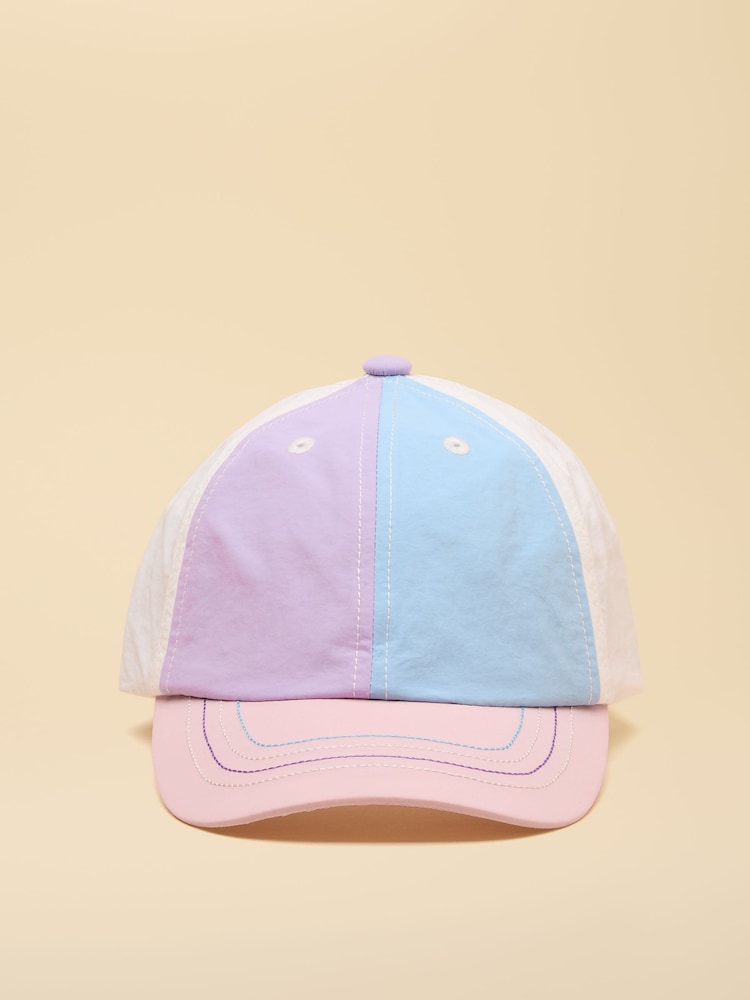 Joules Kids Daley Nylon Pink Multi Hotch Potch Cap - Image 1 of 4 Joules Kids Daley Nylon Pink Multi Hotch Potch Cap - Image 1 of 4