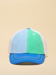 Joules Kids Daley Nylon Blue Multi Hotch Potch Cap - Image 1 of 4