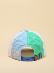 Joules Kids Daley Nylon Blue Multi Hotch Potch Cap - Image 2 of 4