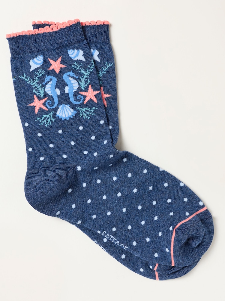 FatFace Seahorse Socks - Imaginea 1 din 2