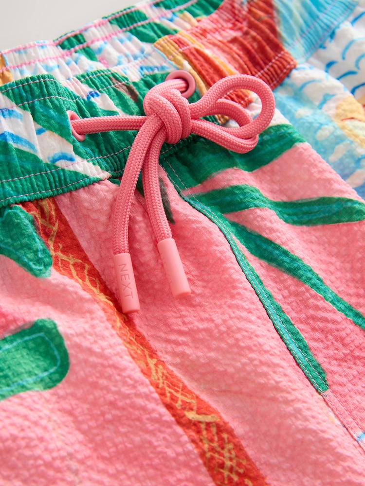 Alec Cummings Seersucker 5 inch Swim Shorts - Image 2 of 3