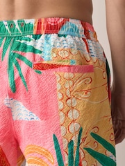 Alec Cummings Seersucker 5 inch Swim Shorts - Image 4 of 8