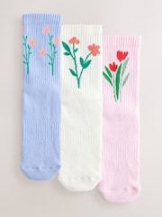 Tulpe - Socken mit gepolsterter Sohle, 3er-Pack - Bild 1 von 6