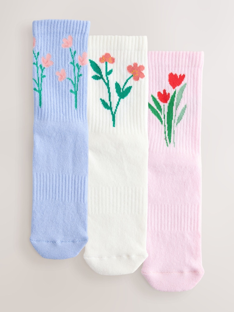 Tulpe - Socken mit gepolsterter Sohle, 3er-Pack - Bild 1 von 6