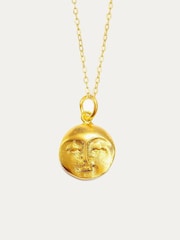 Moon Face Pendant Necklace - Image 1 of 3
