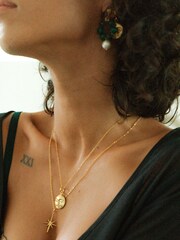 Moon Face Pendant Necklace - Image 2 of 3