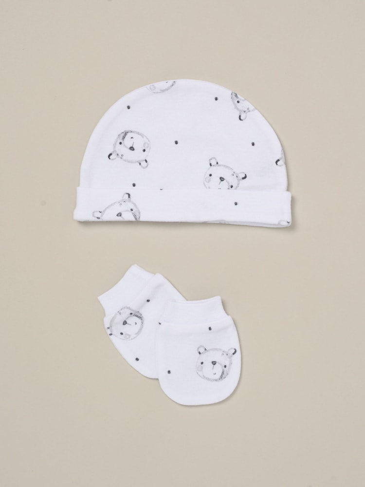 Rock-A-Bye Baby Boutique White Cotton Baby Gift Set 5 Piece - Image 6 of 6 Rock-A-Bye Baby Boutique White Cotton Baby Gift Set 5 Piece - Image 6 of 6