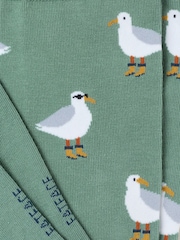 FatFace Green Seagull Socks - Image 2 of 2